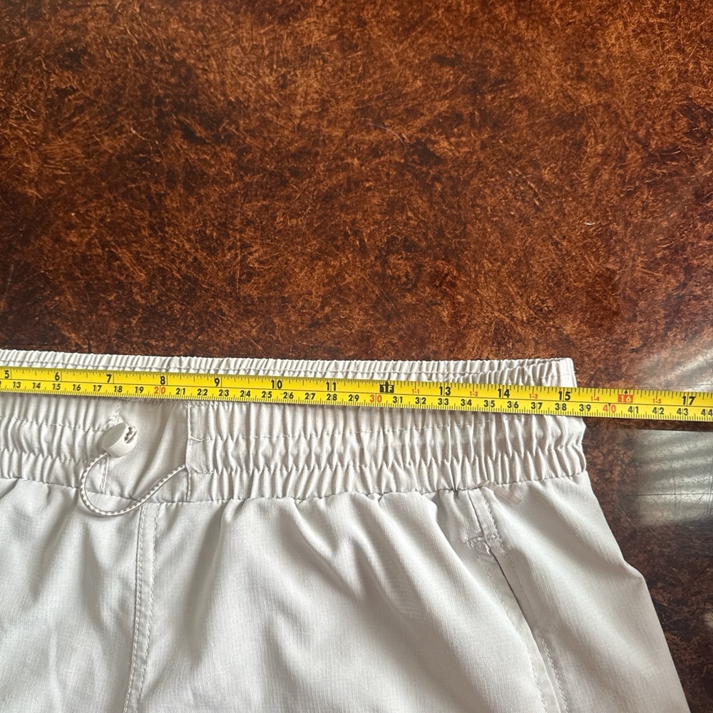 Avalanche Men's Athletic Shorts in Light Cream - Picture 4 of 6